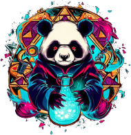 Męska koszulka Panda 13 (T1-KW28-W84-K14)