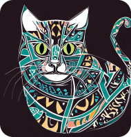 Damska koszulka Cat Arabic Style 10 (T2-KW11-W98-K6)