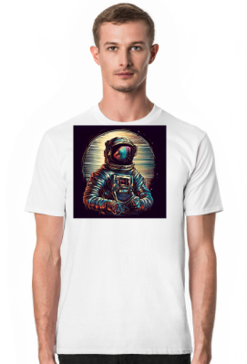 Męska koszulka Astronaut 5 Da Vinci (T1-KW4-W12-K15) - Fancy For Me