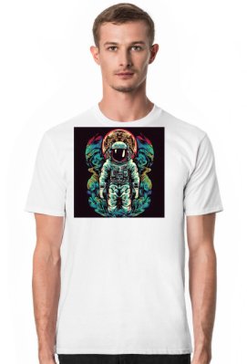 Męska koszulka Astronaut 6 Da Vinci (T1-KW4-W13-K6) - Fancy For Me