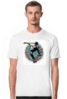 Męska koszulka Skateboarder 6 (T1-KW32-W72-K2) - Fancy For Me