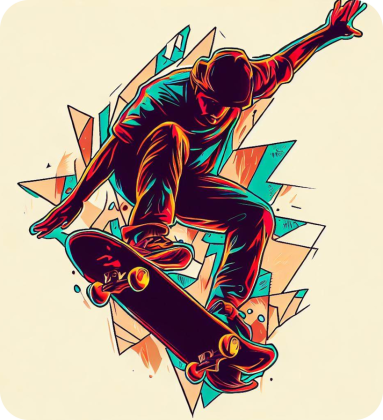 Męska koszulka Skateboarder 3 (T1-KW32-W70-K2)