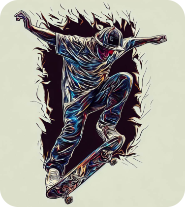 Męska koszulka Skateboarder 12 (T1-KW32-W74-K2)