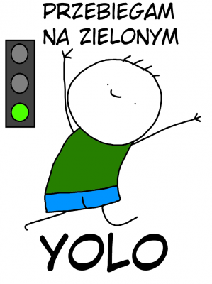 yolo - M - nadruk