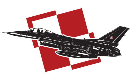 AeroStyle - plecak czarny F-16, 2 wersja