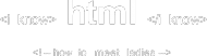 I know HTML <how to meet ladies>