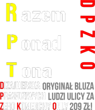 Bluza "RPT DPZKO" czarna jak asfalt ulicy.