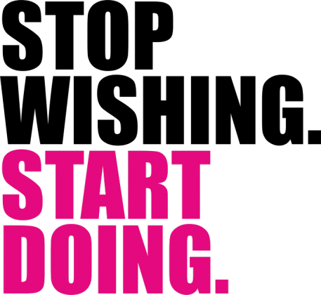 Koszulka "stop wishing..." męska