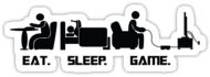 Eat, sleep, game - męska