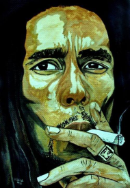 Bob Marley smoke weed