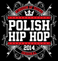 Bluza męska z kapturem "Polish Hip-Hop" (czarna)