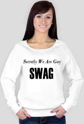 Bluza Secretly We Are Gay SWAG - Mysticated Wine