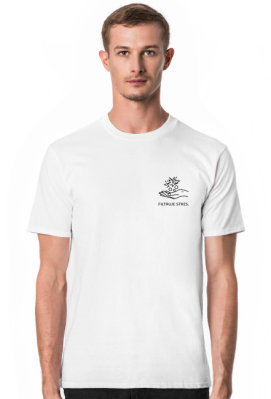 T-shirt CHILLERA "Filtruje Stres" - Biały - Chillera