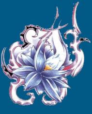 Magiczny Kwiat Damska Niebieska