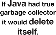 Kubek Java deletes itself :)