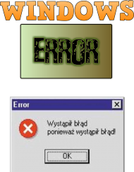 WINDOWS ERROR: Pomarańczowy