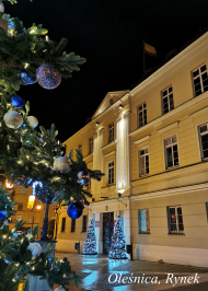 Plakat pionowy A2 Olesnica Rynek Boze Narodzenie