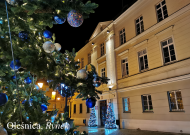 Plakat poziomy A1 Olesnica Rynek choinka