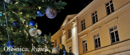 Kubek full print Olesnica Rynek choinka ratusz