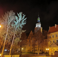 Torba ekologiczna na zakupy Olesnica Zamek noca