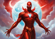 Plakat poziomy A2 Fantasy Czerwony Ksiaze 1