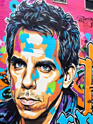 T-Shirt Ben Stiller Graffiti 35
