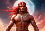 Plakat poziomy A1 Fantasy Czerwony Indianin 2