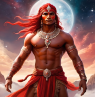 Bluza dziecieca z nadrukiem Fantasy Czerwony Indianin 2