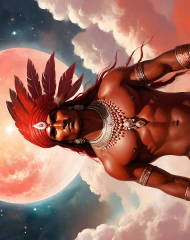 Podkladka pod mysz komputerowa Fantasy Czerwony Indianin 4