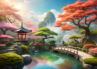 Plakat poziomy A2 Japonia 1