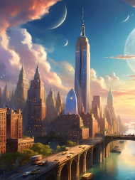 Koszulka z dlugim rekawem voyage z nadrukiem New York 1