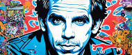 Kolorowy kubek z nadrukiem full print Ben Stiller grafitti 1