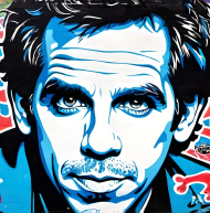 Body dzieciece spioszki z nadrukiem Ben Stiller grafitti 1