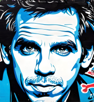 Meska koszulka z dlugim rekawem voyage z nadrukiem Ben Stiller grafitti 1