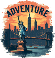 Koszulka T-Shirt z nadrukiem Adventure New York 1