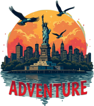Koszulka T-Shirt z nadrukiem Adventure New York 2