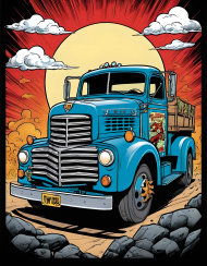 Koszulka T-Shirt z nadrukiem Truck 6