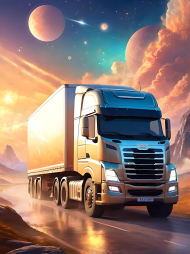 Koszulka T-Shirt z nadrukiem Truck 8