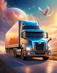 Koszulka T-Shirt z nadrukiem Truck 14