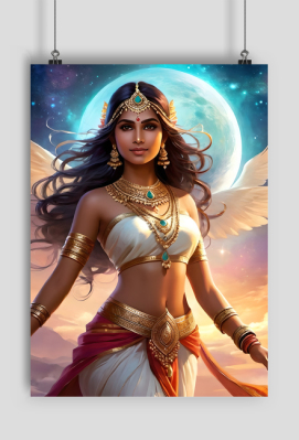 Plakat pionowy A1 Fantasy Ksiezniczka 1 - TOP KOSZULKI - fajne koszulki i gadżety z nadrukiem