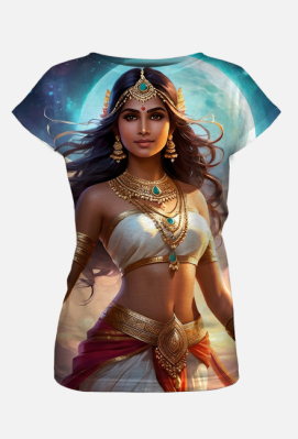 Damska koszulka bluzka z nadrukiem full print Fantasy Ksiezniczka 1 - TOP KOSZULKI - fajne koszulki i gadżety z nadrukiem