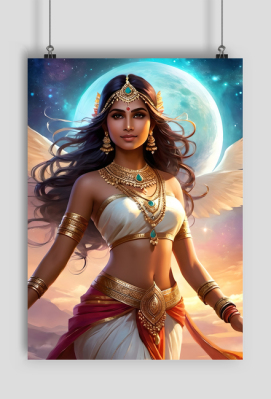 Plakat pionowy A2 Fantasy Ksiezniczka 1 - TOP KOSZULKI - fajne koszulki i gadżety z nadrukiem