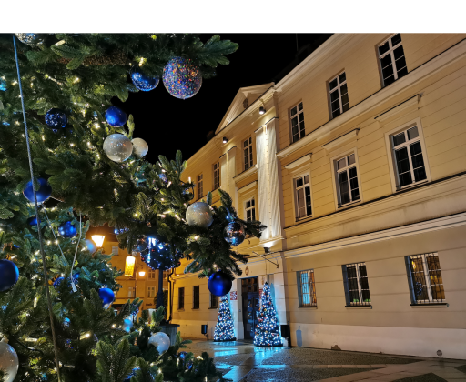 Poduszka jasiek z nadrukiem Olesnica Rynek ratusz