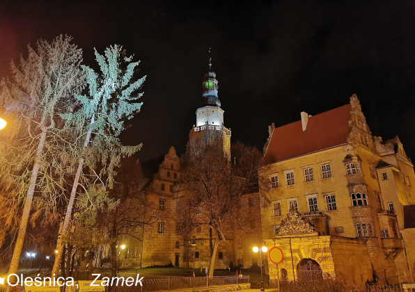 Plakat poziomy A1 Olesnica Zamek Ksiazat Olesnickich