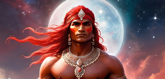 Magiczny kubek Fantasy Czerwony Indianin 2