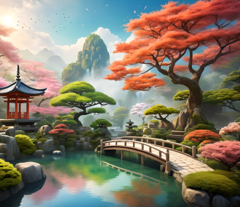 Mala poduszka jasiek z nadrukiem full print Japonia 1