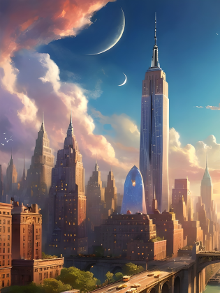 Bluza z kapturem z nadrukiem na plecach New York 1