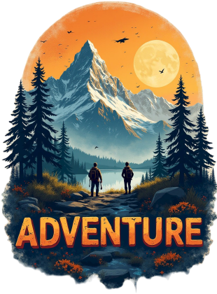 Damska bluza z kapturem z nadrukiem ADVENTURE 1