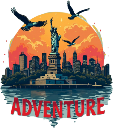 Koszulka T-Shirt z nadrukiem Adventure New York 2