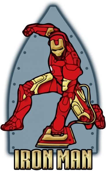 Iron Man ironing - koszulka męska